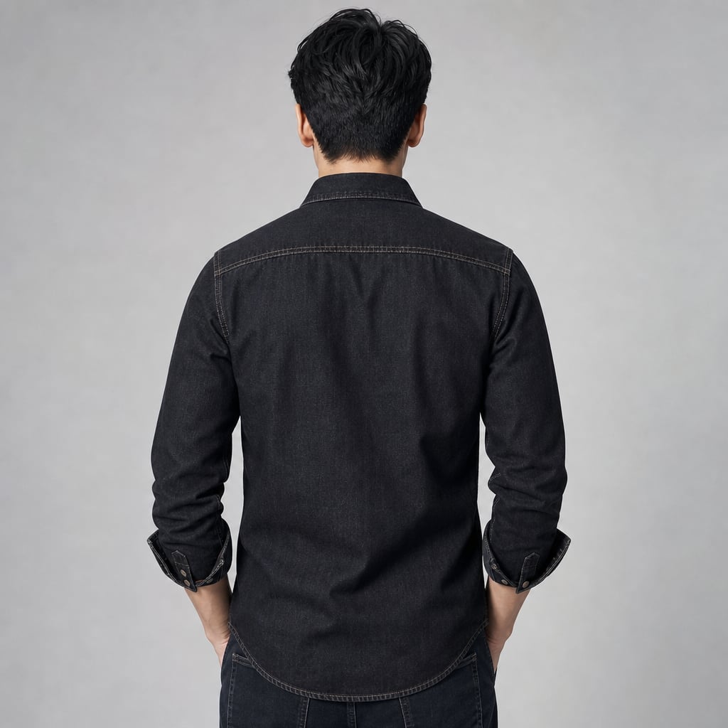 Prizar | Jeans Stretch Cotton Structured Fit Light Black – Full Look