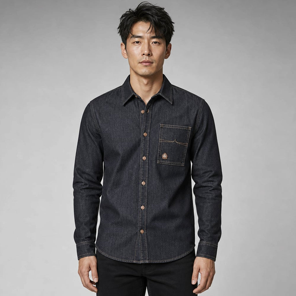 Prizar | Jeans Stretch Cotton Structured Fit in Light Black – Tomosino Premium Menswear