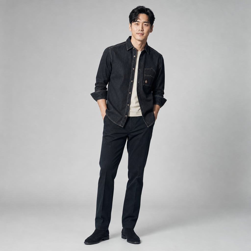 Prizar | Jeans Stretch Cotton Structured Fit in Light Black – Tomosino Premium Menswear