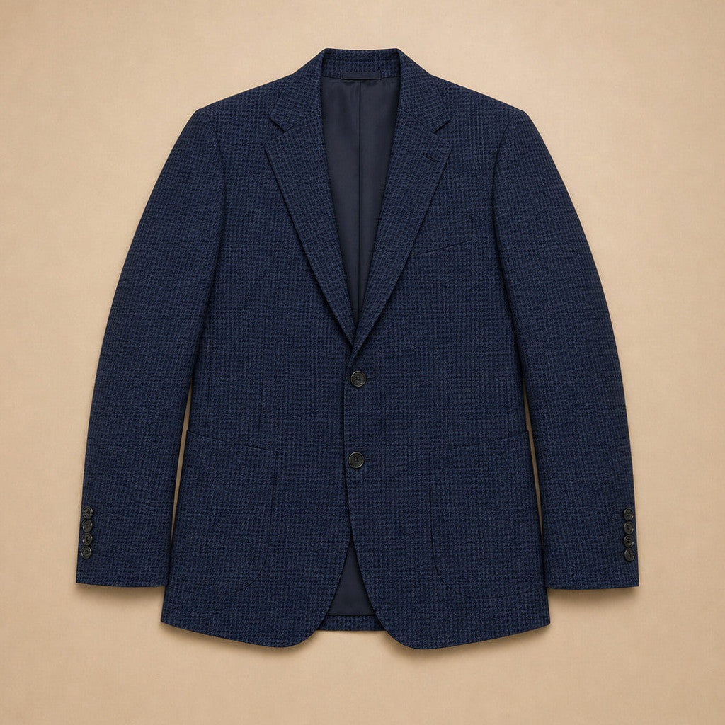 Ravensby | Slim Fit Blazer Navy Blue Navy Blue – Flat Lay Product Photo