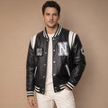 Rencliffe | Varsity Jacket Sheepskin Black and White – Product Photo
