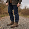 Suede Chelsea Boot Gum Sole Camel – Product Photo