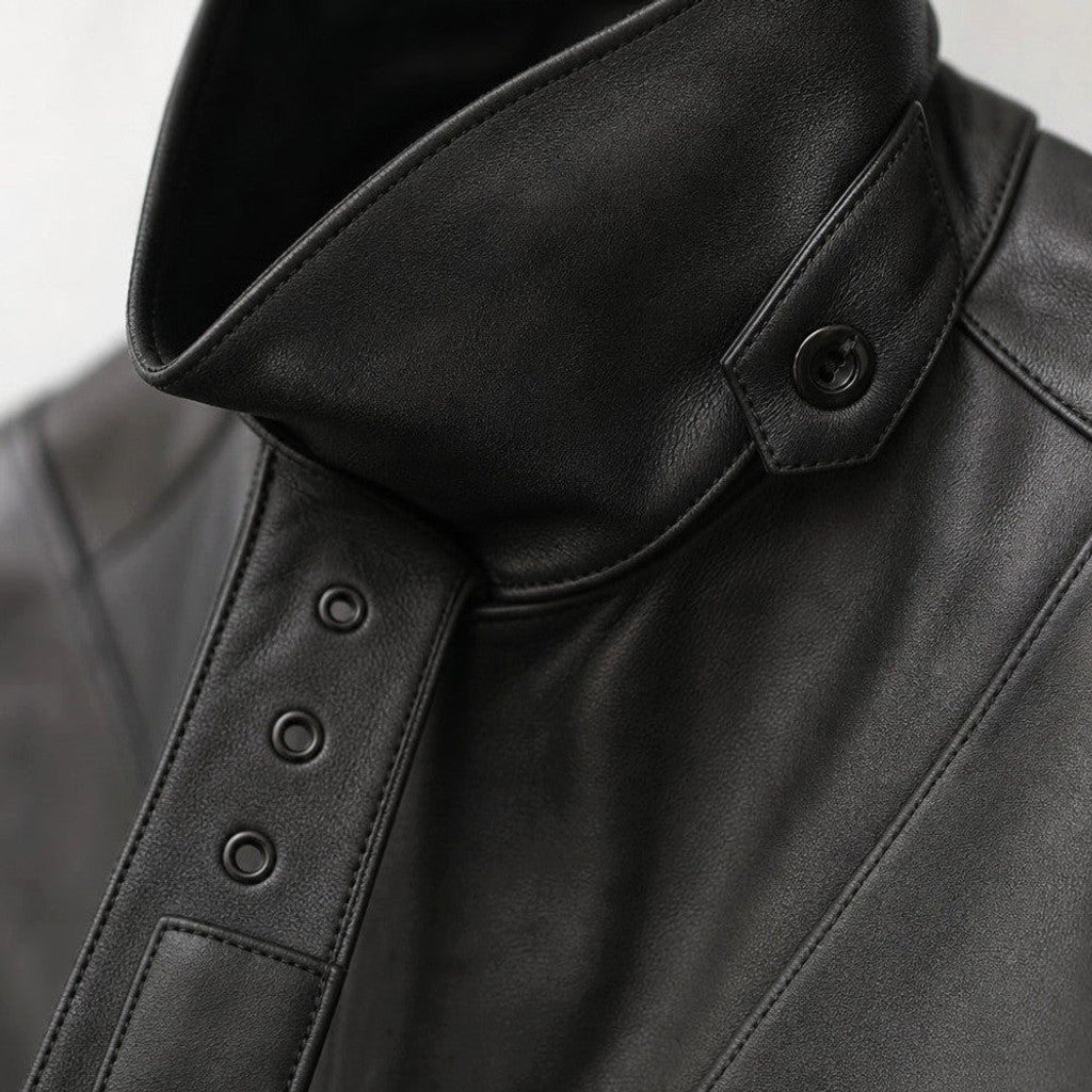 Stanton | Trench Coat Belted Sheepskin – Product Photo