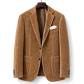 Suede Blazer Slim Fit Light Brown Light Brown – Product Photo