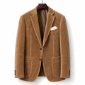 Suede Blazer Slim Fit Light Brown Light Brown – Product Photo