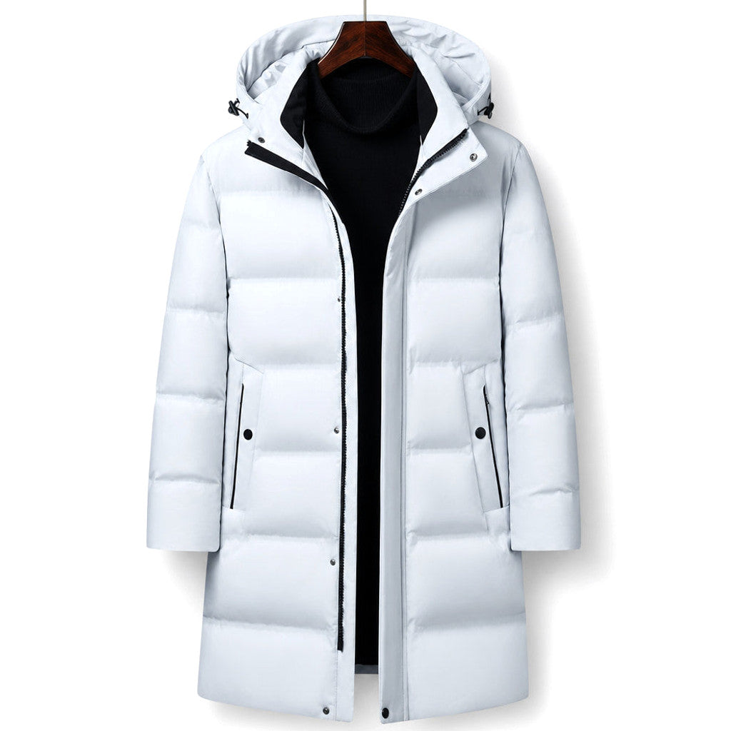 Timothy | Packable Down Coat Hooded Parka White – Product Photo