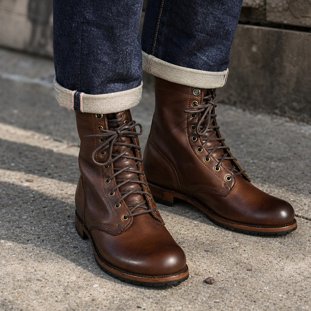 Tremayne | Dealer Boots Leather Dark Brown in Dark Brown – Premium Editorial