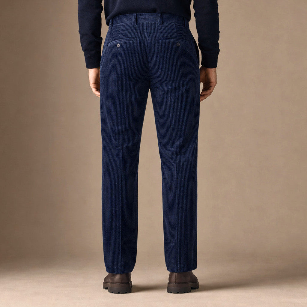 Vandor | Corduroy Pants Pleated Front Classic Fit – Product Photo
