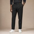 Velden | Dress Trousers Pleated Front Cuffed Hem Black – Product Photo