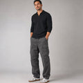 Velnax | Cargo Pants Relaxed Straight-Leg Utility Trouser Gray – Product Photo