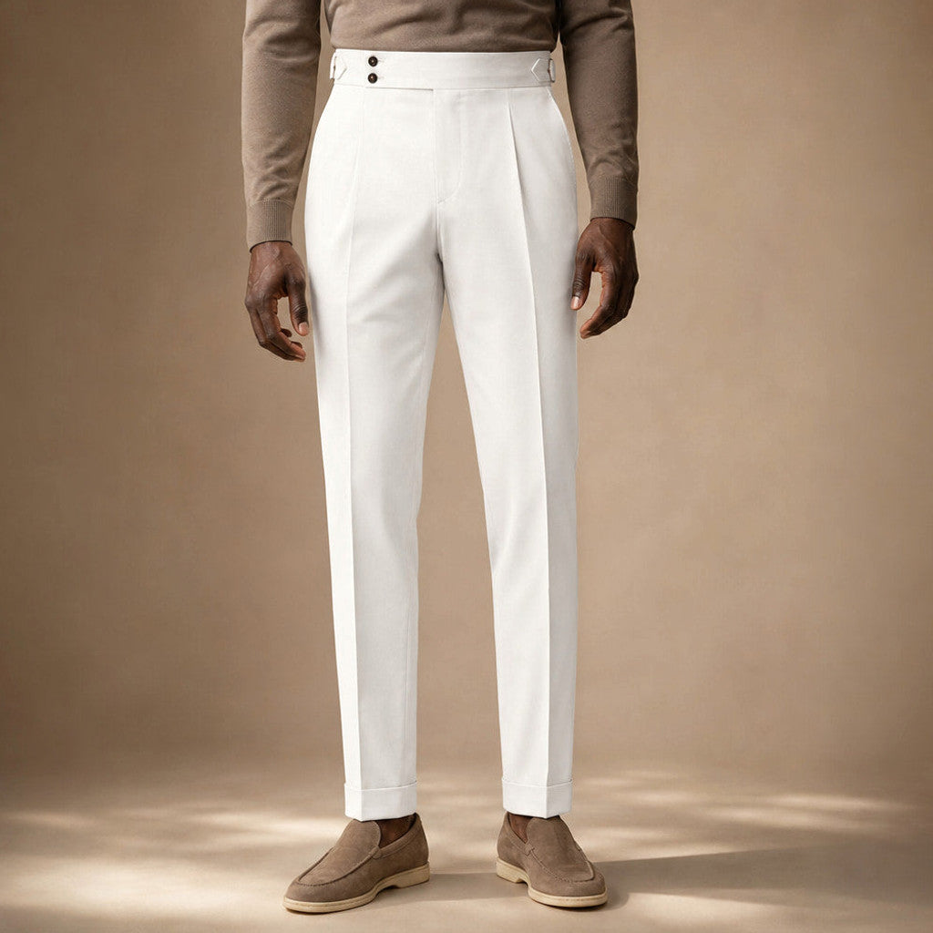 Velton | Dress Trousers Pleated Front Adjustable Waist – Product Photo