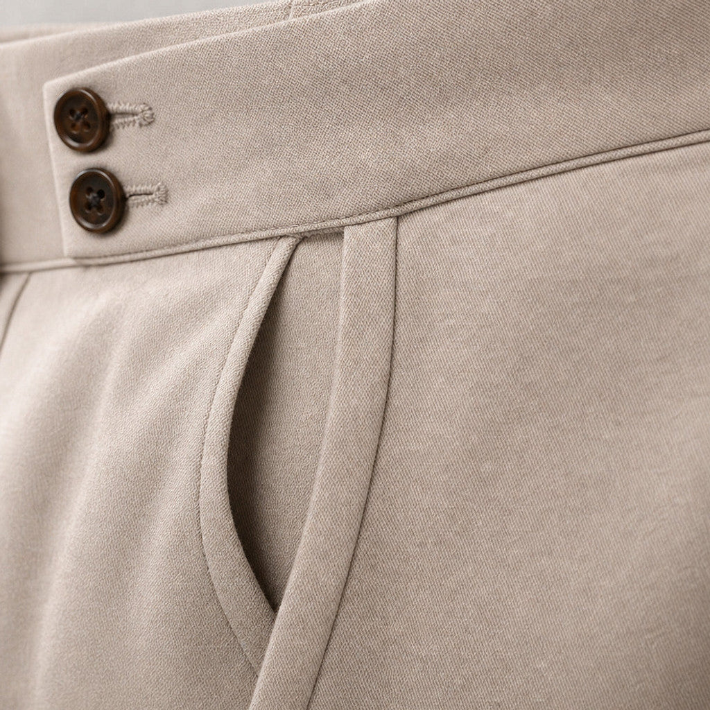 Velton | Dress Trousers Pleated Front Adjustable Waist – Product Photo