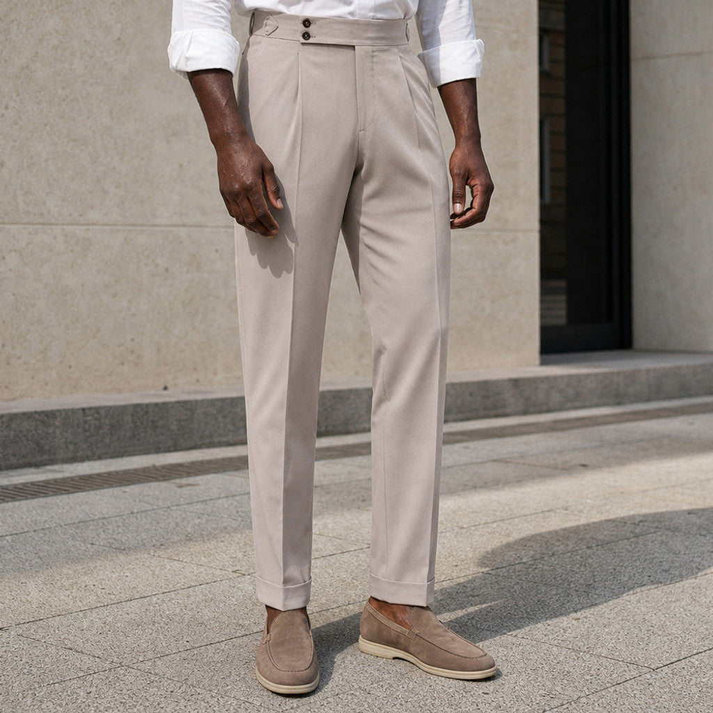 Velton | Dress Trousers Pleated Front Adjustable Waist – Product Photo