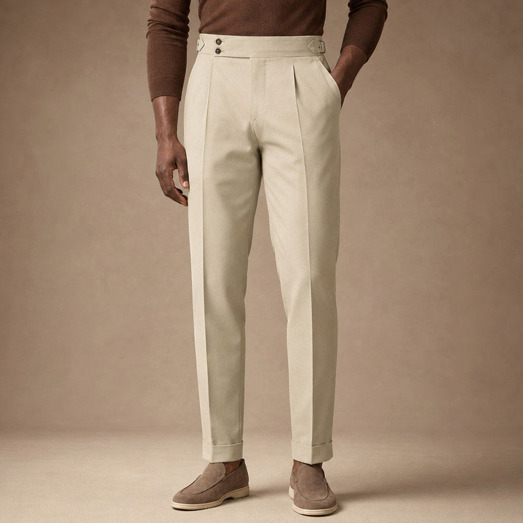 Velton | Dress Trousers Pleated Front Adjustable Waist – Product Photo