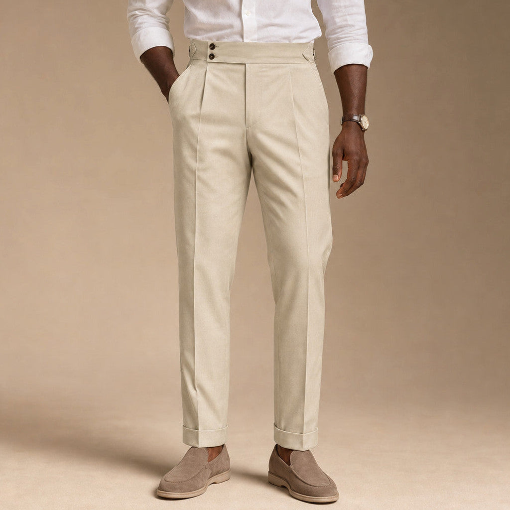 Velton | Dress Trousers Pleated Front Adjustable Waist – Product Photo