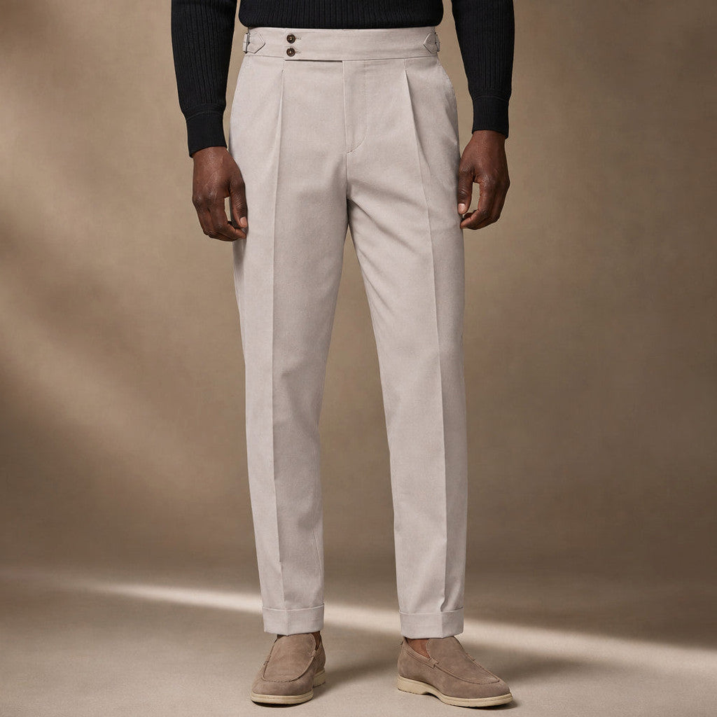 Velton | Dress Trousers Pleated Front Adjustable Waist – Product Photo
