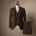 Welford | Suede Waistcoat Five Button Brown – Product Photo