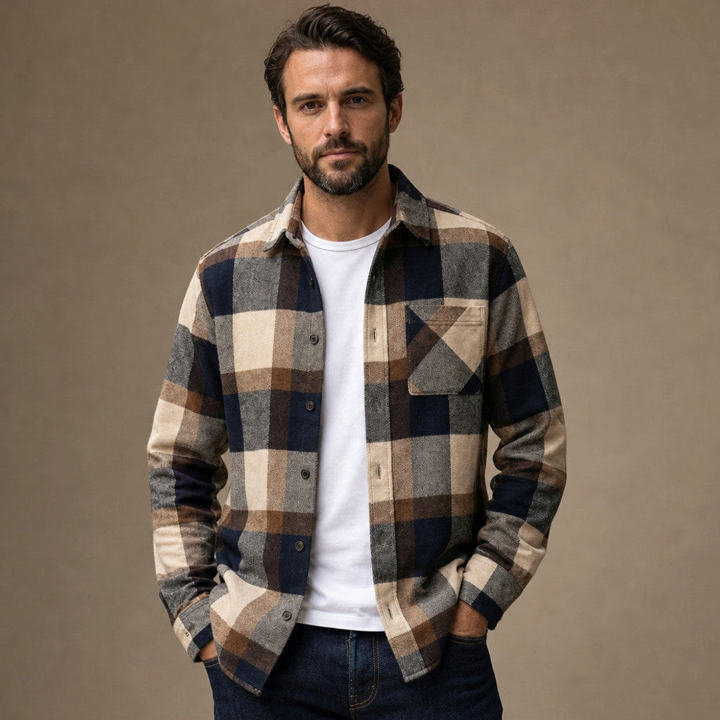 Walcott | Sleeveless Overshirt Flannel Check