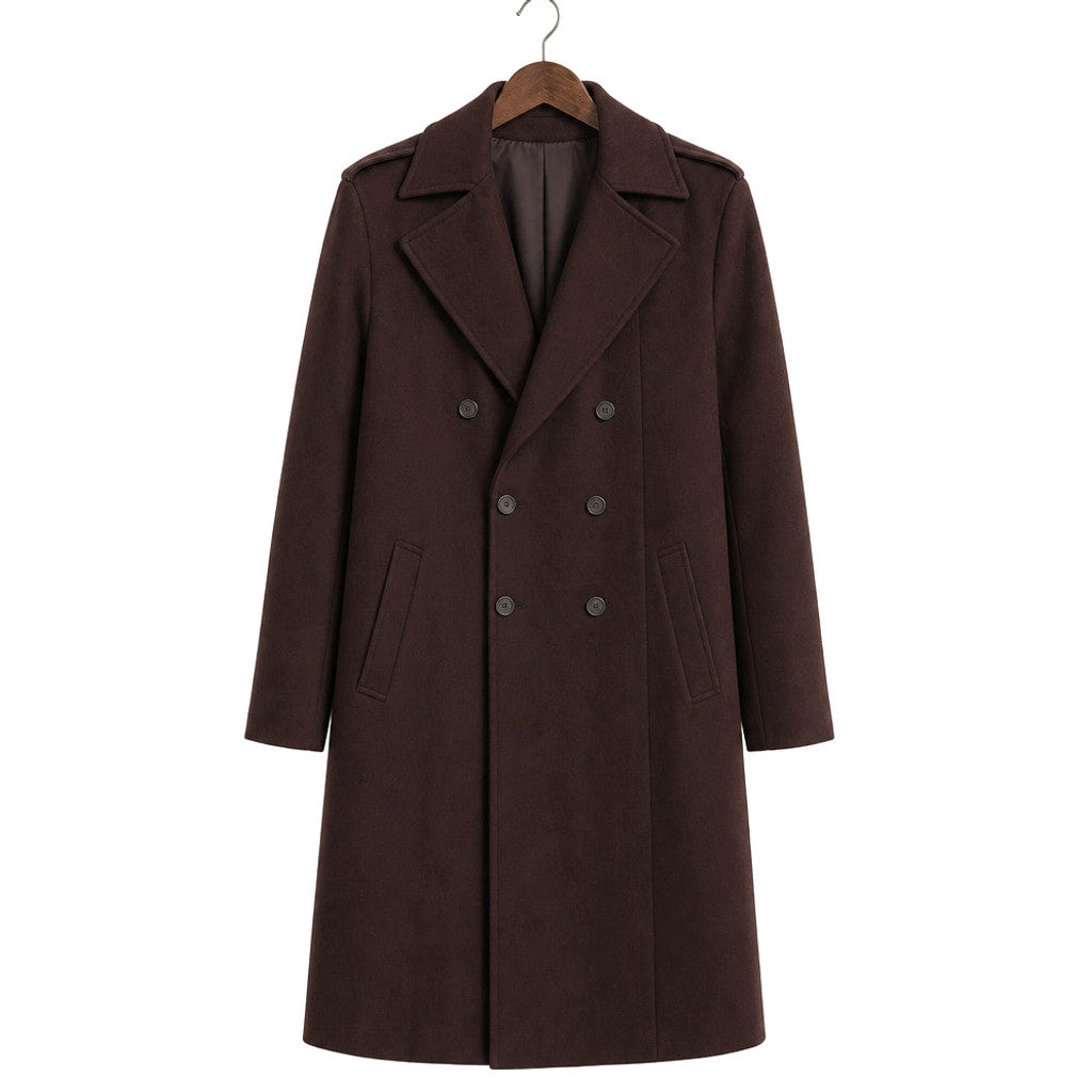 Wallace | Double Breasted Trench Coat Wool