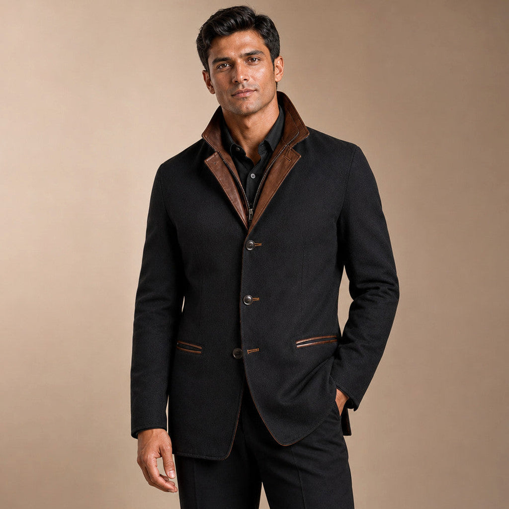 Walpole | Workwear Jacket Contrast Lapel Relaxed Fit