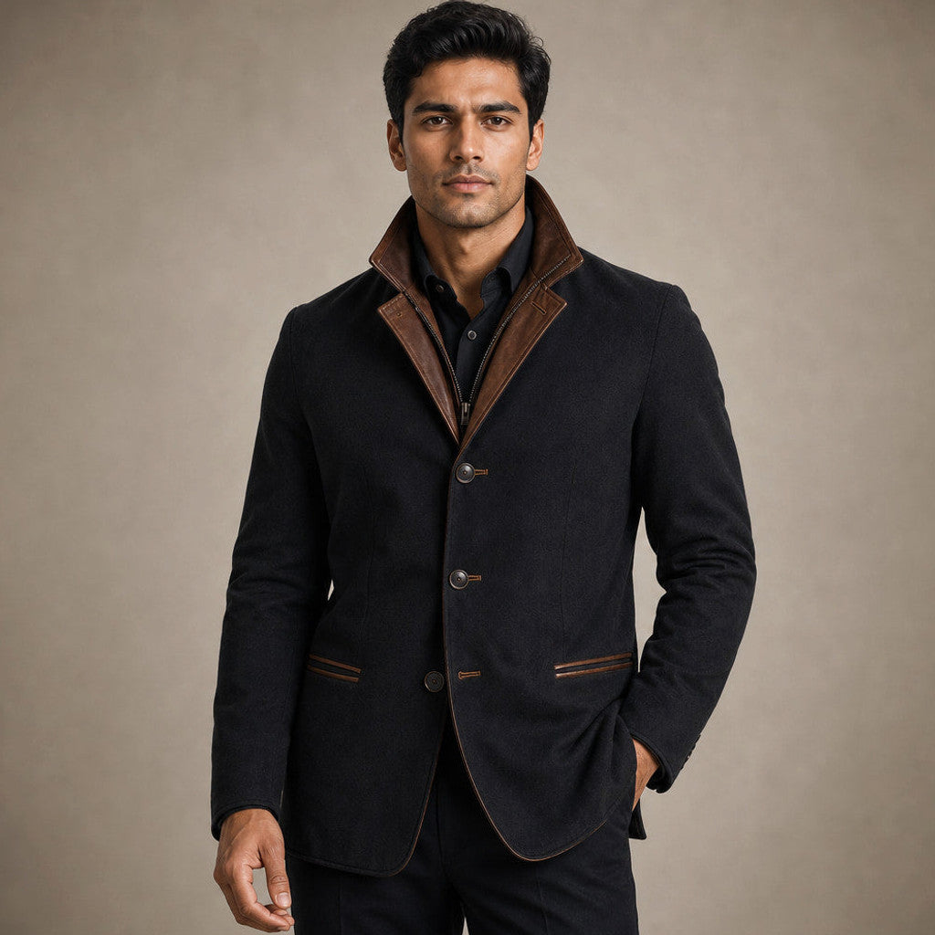 Walpole | Workwear Jacket Contrast Lapel Relaxed Fit