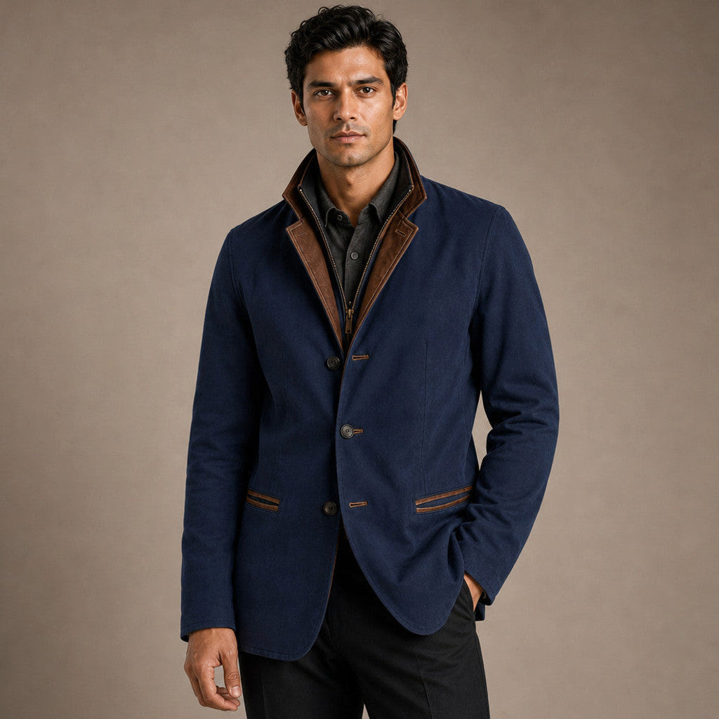 Walpole | Workwear Jacket Contrast Lapel Relaxed Fit