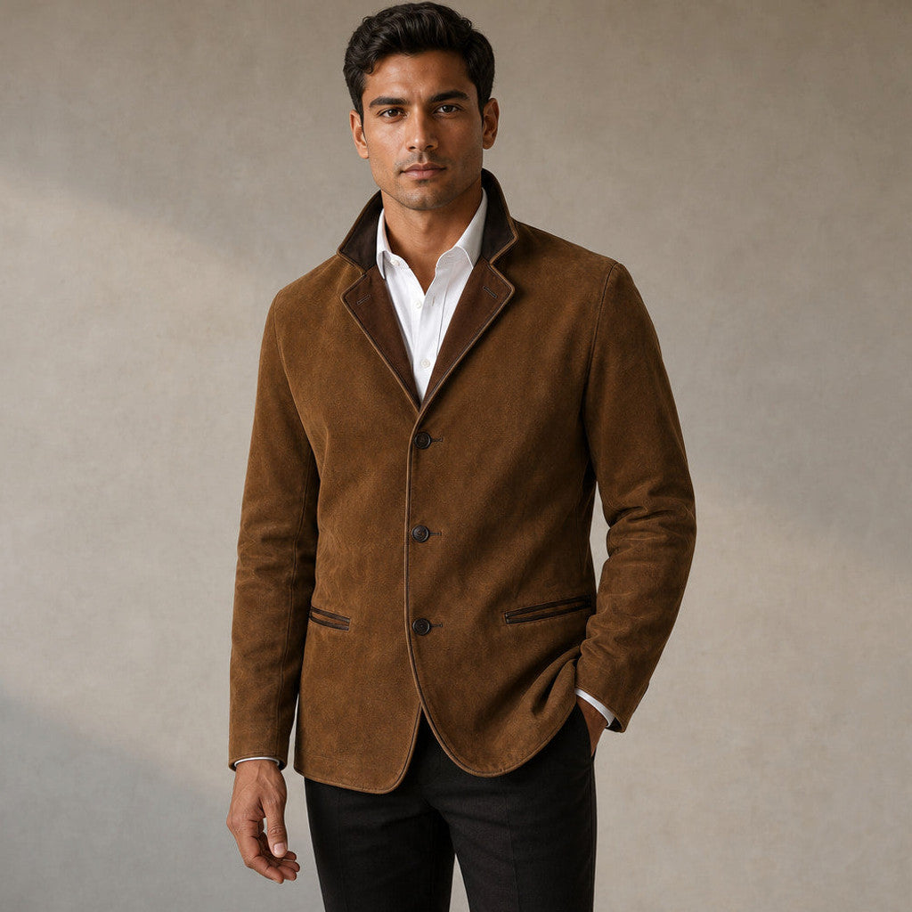 Walpole | Workwear Jacket Contrast Lapel Relaxed Fit