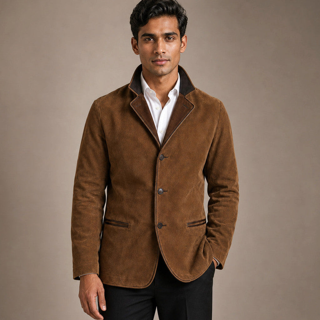 Walpole | Workwear Jacket Contrast Lapel Relaxed Fit